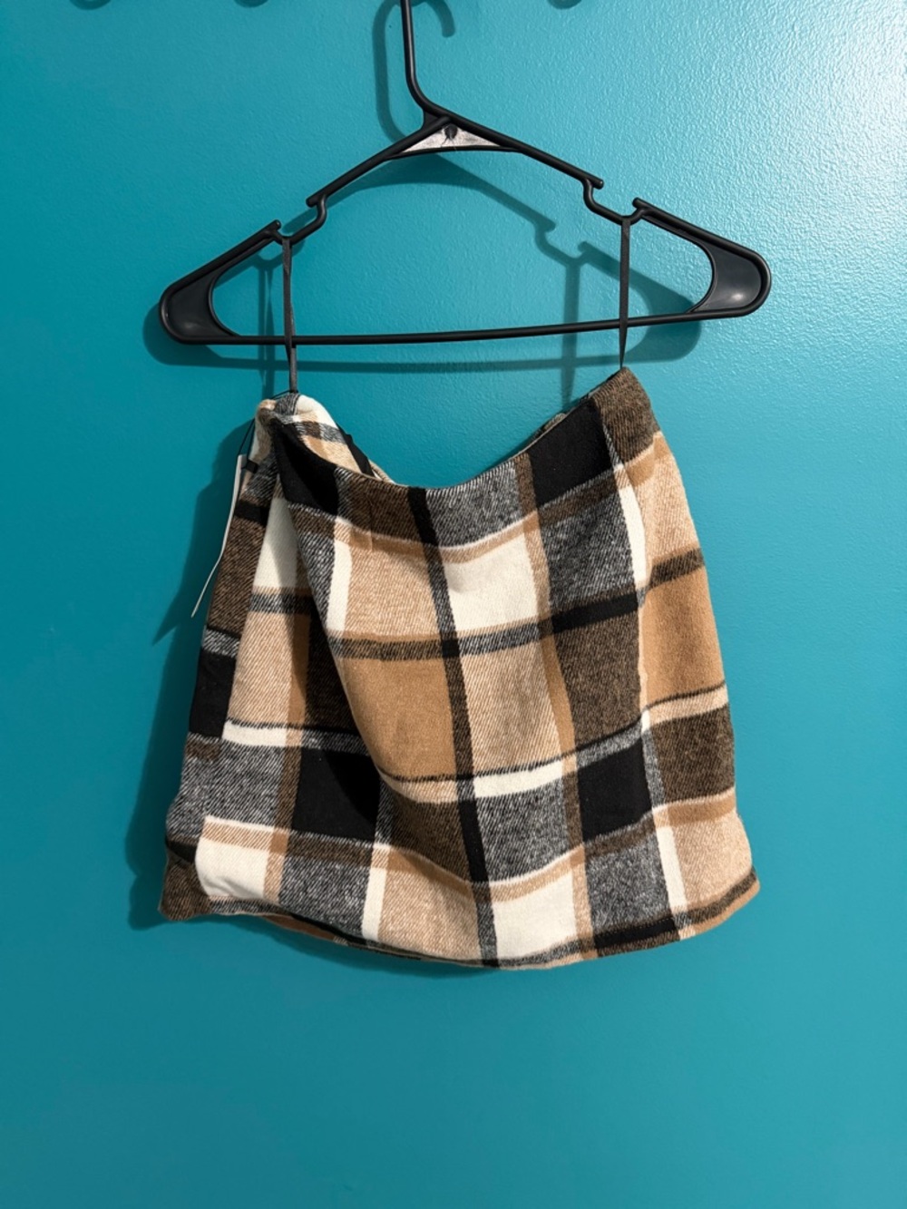 Plaid mini skirt